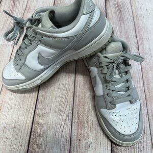 Nike Light Gray and White Athletic Shoes